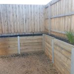 Fence and Raised Flower Beds